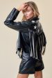 Rodeo Star Faux Leather Fringe Jacket Online