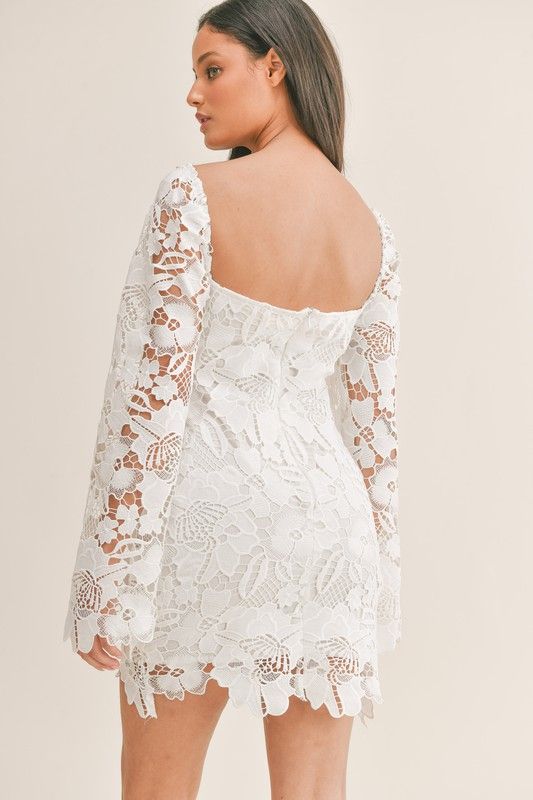 Destiny Long Sleeve Lace Dress Discount