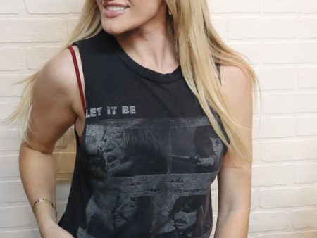 The Beatles Band Crop Tank Discount