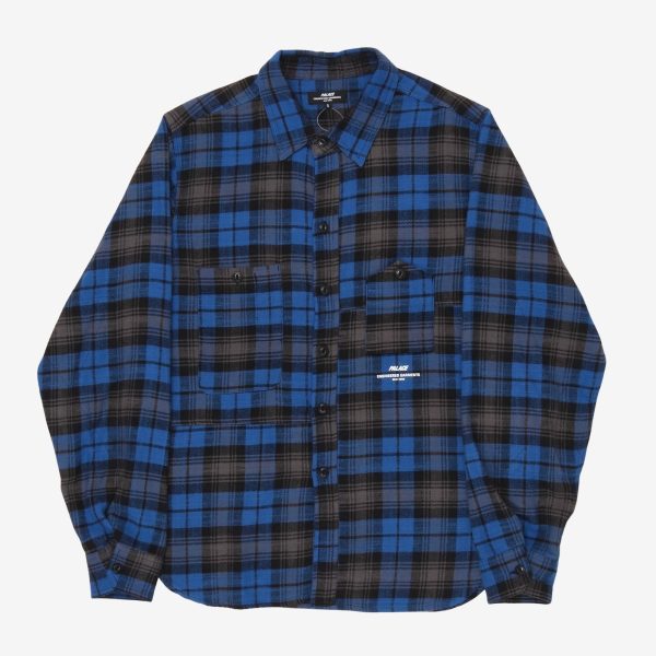 Palace Panel Check Work Shirt Hot on Sale