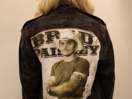 Brad Paisley Acid Wash Camo Jacket Fashion