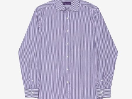 Purple Label Dress Striped Shirt Hot on Sale