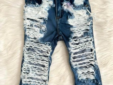 2T Wrangler distressed jeans For Sale