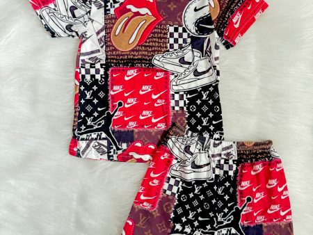 2T Collage Patchwork Outfit Hot on Sale