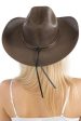 Vaquero Structured Cowboy Hat -Brown Online Sale