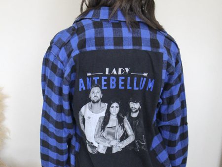 Lady Antebellum Band Tee Flannel Hot on Sale