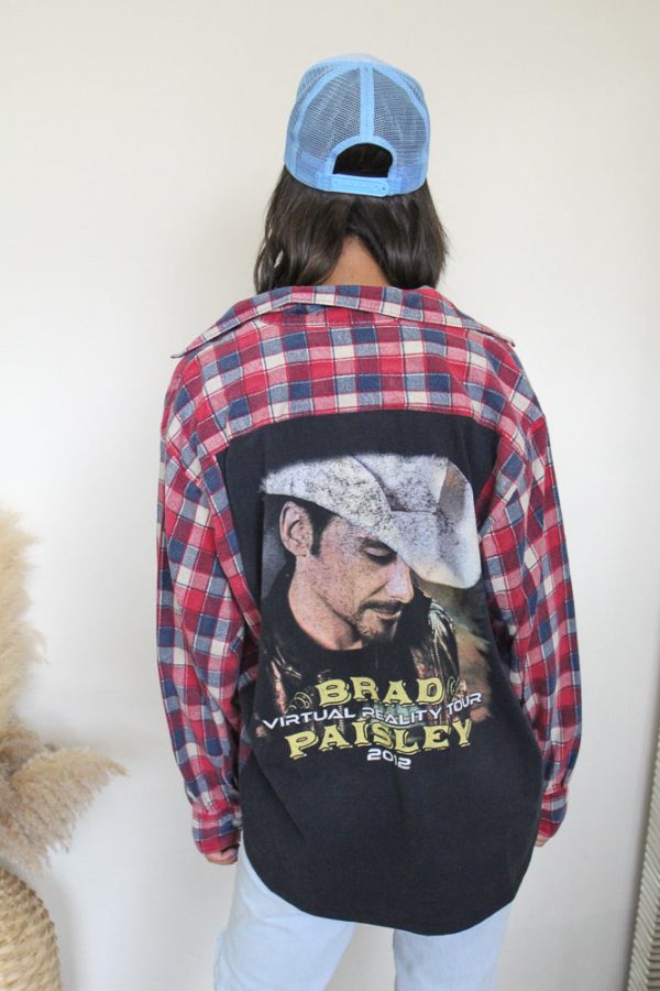 Brad Paisley Band Band Tee Flannel on Sale