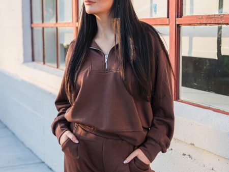 Penelope Loungewear Set- Espresso Online Sale