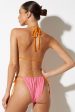 Motel Rocks Pamita Bikini Top - Pink Terry Online Sale