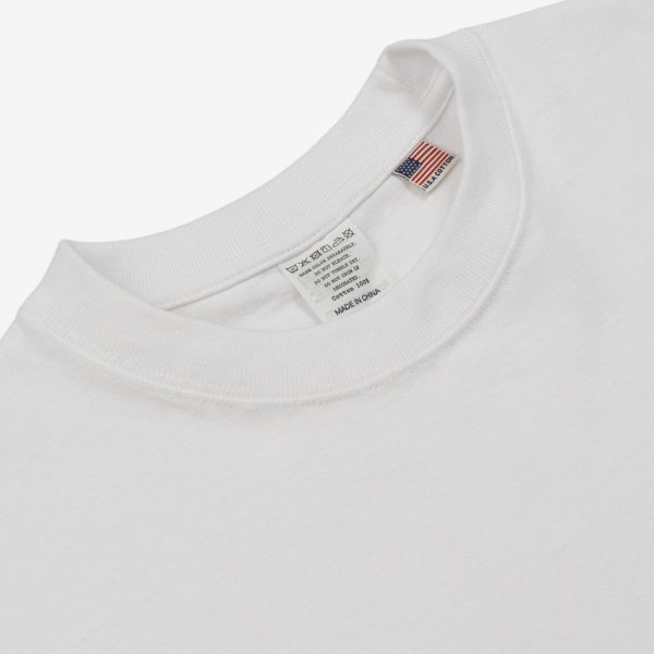 8oz USA Cotton T-Shirt - White Sale