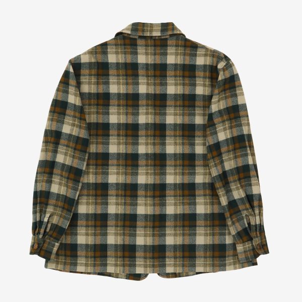 Vintage Check Wool Jacket For Cheap