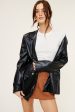 Axel Faux Leather Blazer on Sale