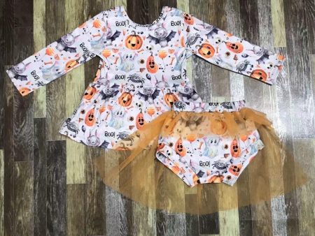 Boo Pumpkin Tulle Halloween Outfit on Sale