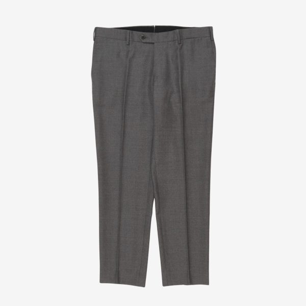 Wool Pleated Trousers (34W x 29L) Hot on Sale