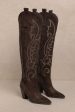 Ivy Western Stitch Boots- Brown Online Sale