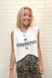 Cowboys Rhinestone Fringe Tank Online