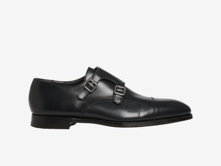 Thomas Cap-Toe Leather Monk-Strap Shoes Online Hot Sale