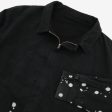 Bleach Splattered Cotton Canvas Jacket Online Hot Sale