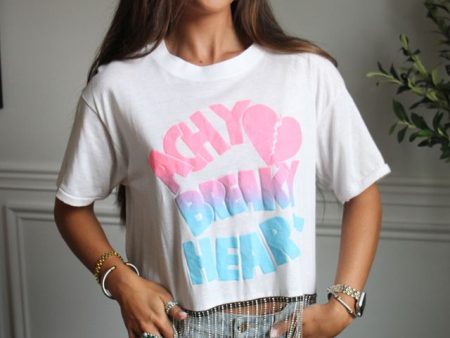 Billy Ray Cyrus Cropped Rhinestone Fringe Tee For Sale