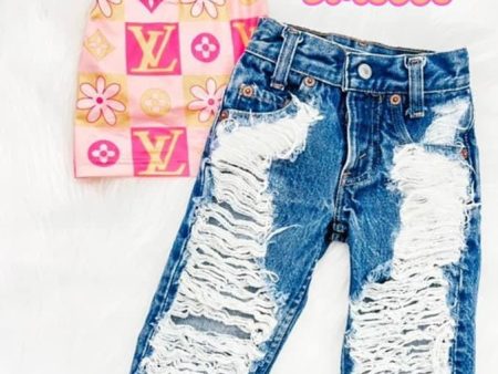 18 24 Month Vintage Levi Distress Jeans For Discount