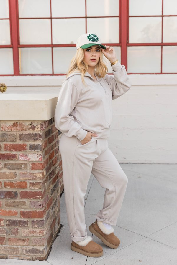 Penelope Loungewear Set- Stone For Discount