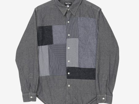 Patchwork Chambray Shirt Fashion