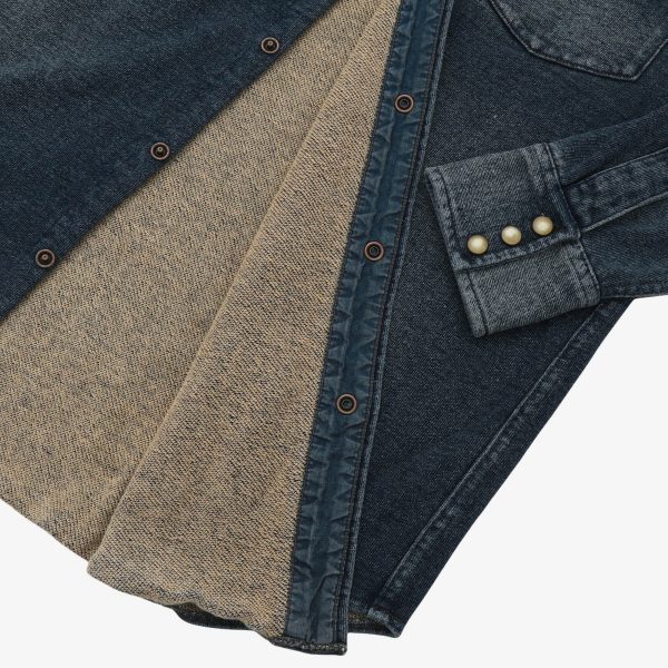 Jersey Denim Western Shirt For Discount