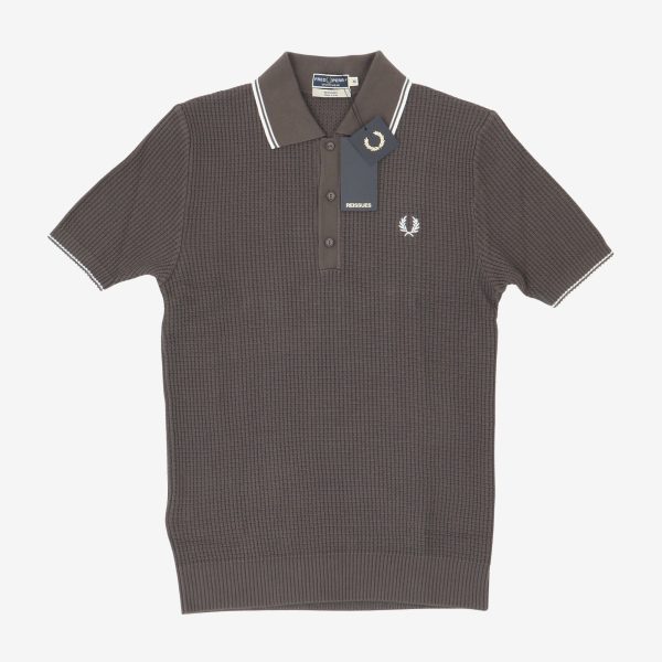 Reissue Textured Knit Polo Shirt Discount