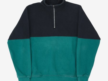 Two Tone Half Zip Sweater Online Hot Sale