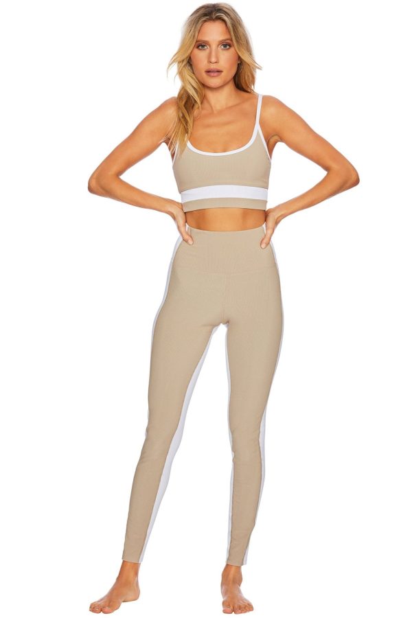 Beach Riot Colorblock Legging - Tan White Online