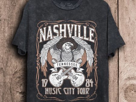 Nashville Eagle Tee - Black For Discount