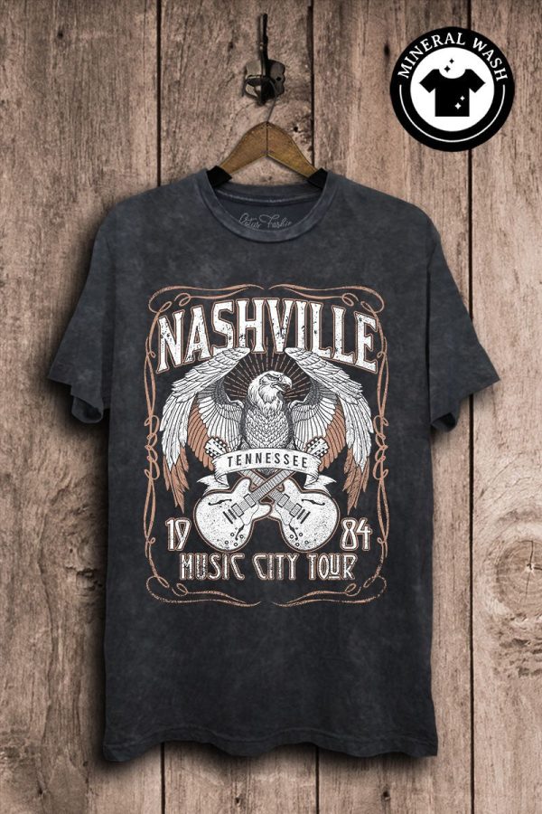 Nashville Eagle Tee - Black For Discount