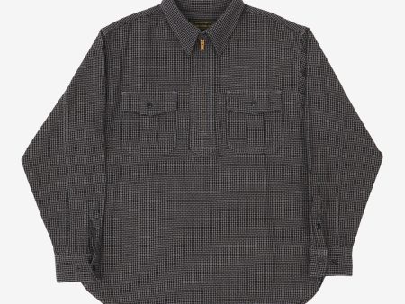 Hounds Tooth Half Zip Work Shirt Online