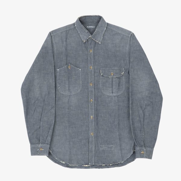 Distressed Chambray Shirt Online Hot Sale