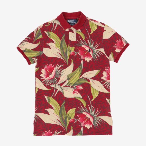 Hawaiian Print Polo Shirt Fashion