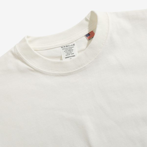 8oz USA Cotton T-Shirt - Ecru For Sale