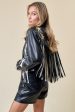 Rodeo Star Faux Leather Fringe Jacket Online