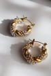 Nolita Hoops Pearl Gold Twisted Hoops Online Hot Sale