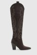 Ivy Western Stitch Boots- Brown Online Sale