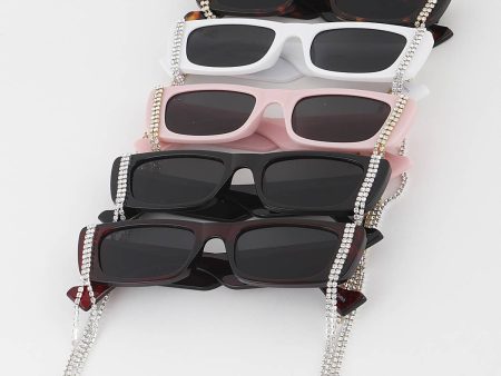 Dua Lipa Rhinestone Sunglasses Cheap