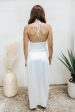 Mayan Halter Dress- White Online Hot Sale