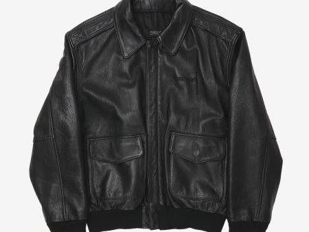 Vintage Leather Bomber Jacket Online Sale