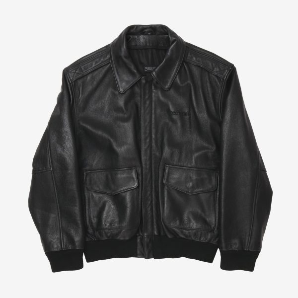 Vintage Leather Bomber Jacket Online Sale