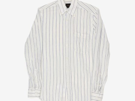 Linen Blend Stripe Shirt For Sale