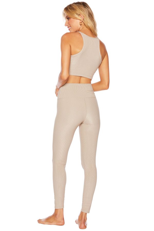 Beach Riot Glitter Anna Legging - Taupe Supply