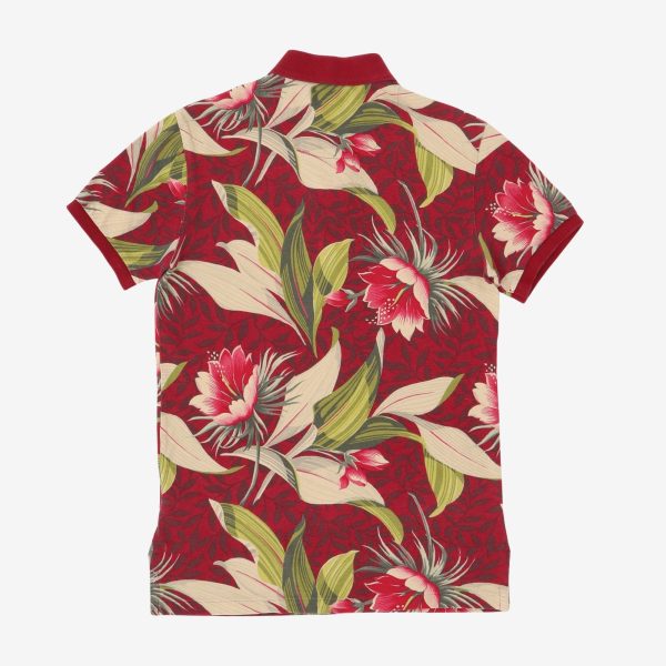 Hawaiian Print Polo Shirt Fashion