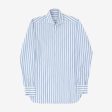 Viola Milano Stripe Spread Collar Shirt Hot on Sale