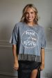 Pink Floyd Cropped Rhinestone Fringe Tee For Discount