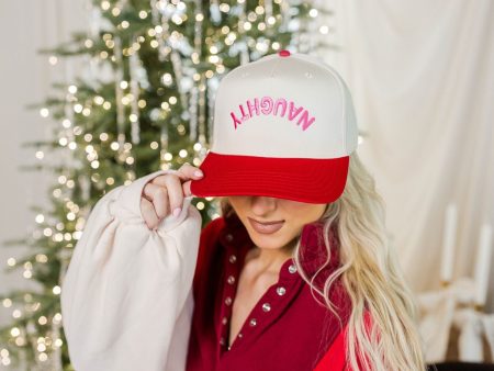 Upside Down Naughty Trucker Hat Discount