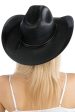 Vaquero Structured Cowboy Hat - Black For Sale